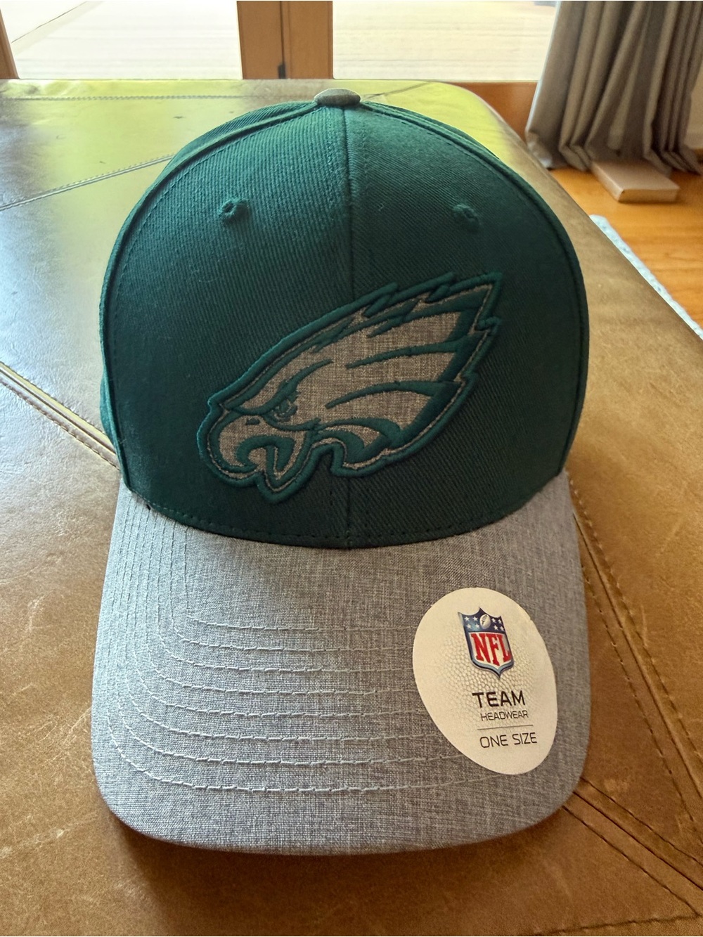 NFL Philadelphia Eagles Green and Gray Embroidered Logo Hat